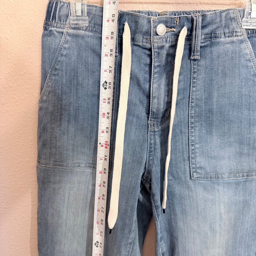Judy Blue Light Wash Drawstring Jogger Jeans JB88496 Womens Size 3/26 High Rise - Picture 8 of 8